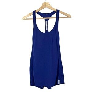 Under Armour UA Racerback Blue Purple Mesh Detail Athletic Tank Top S